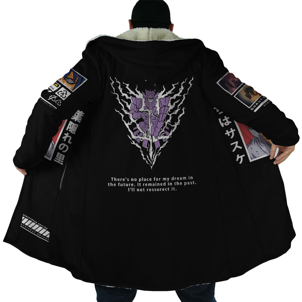 Sasuke Uchiha Naruto Hooded Cloak Coat - 2XL