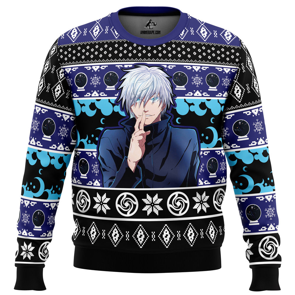 Satoru Gojo Domain Expansion Jujutsu Kaisen Ugly Christmas Sweater - 6XL