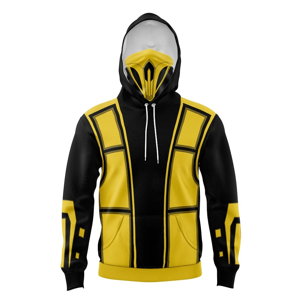 Scorpion Mortal Kombat Masked Hoodie - 6XL
