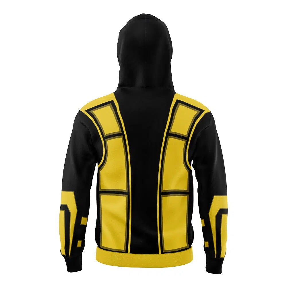 Scorpion Mortal Kombat Masked Hoodie - M