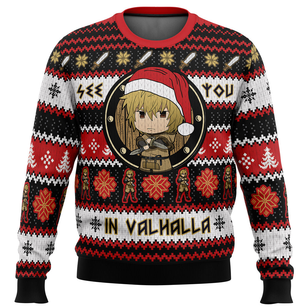 See You in Valhalla Vinland Saga Christmas Sweater - 3XL