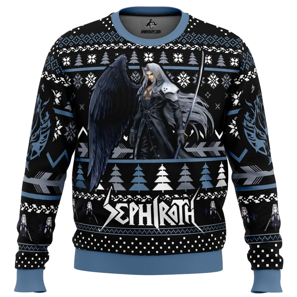 Sephiroth Final Fantasy Ugly Christmas Sweater - 6XL