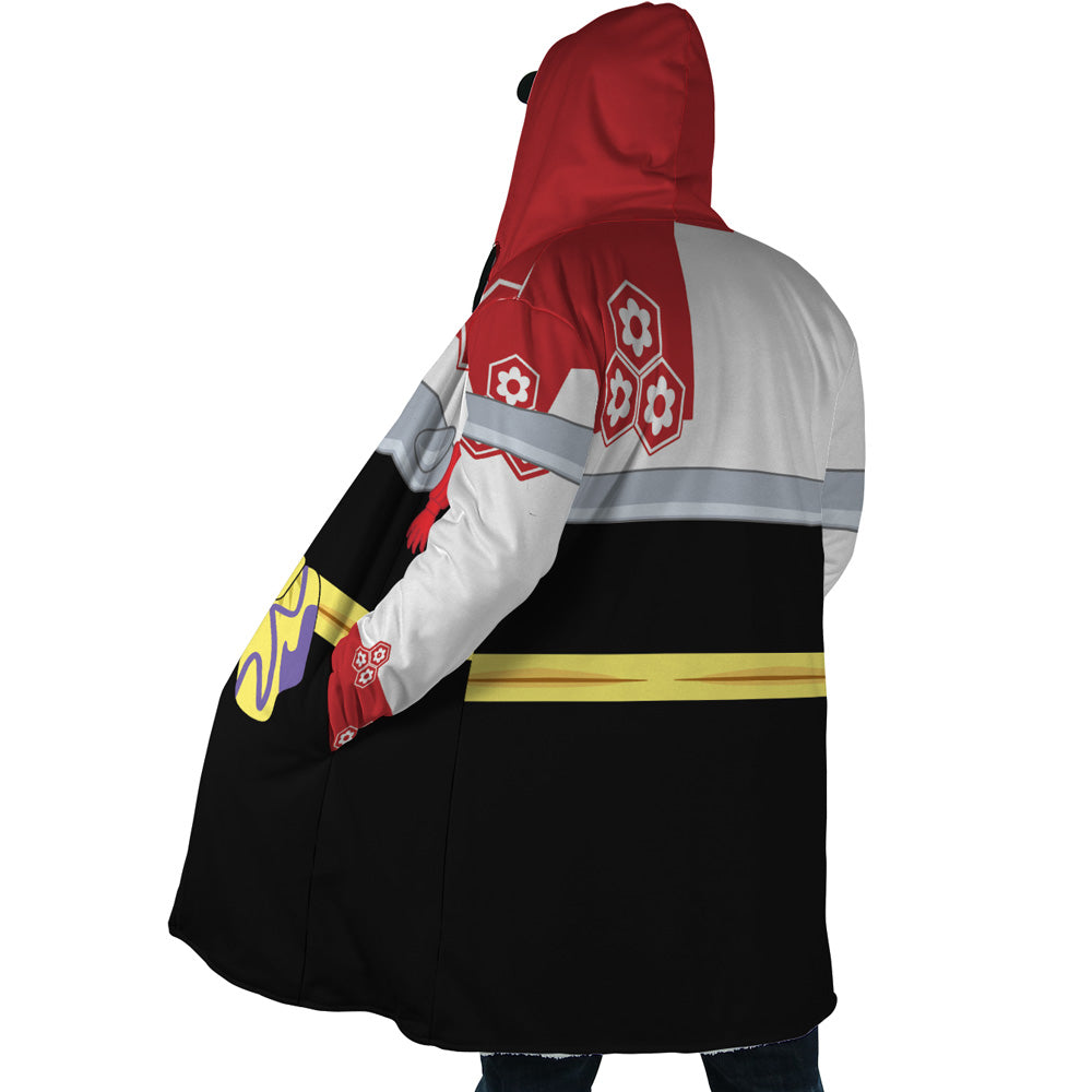 Sesshomaru Inuyasha Hooded Cloak Coat - L