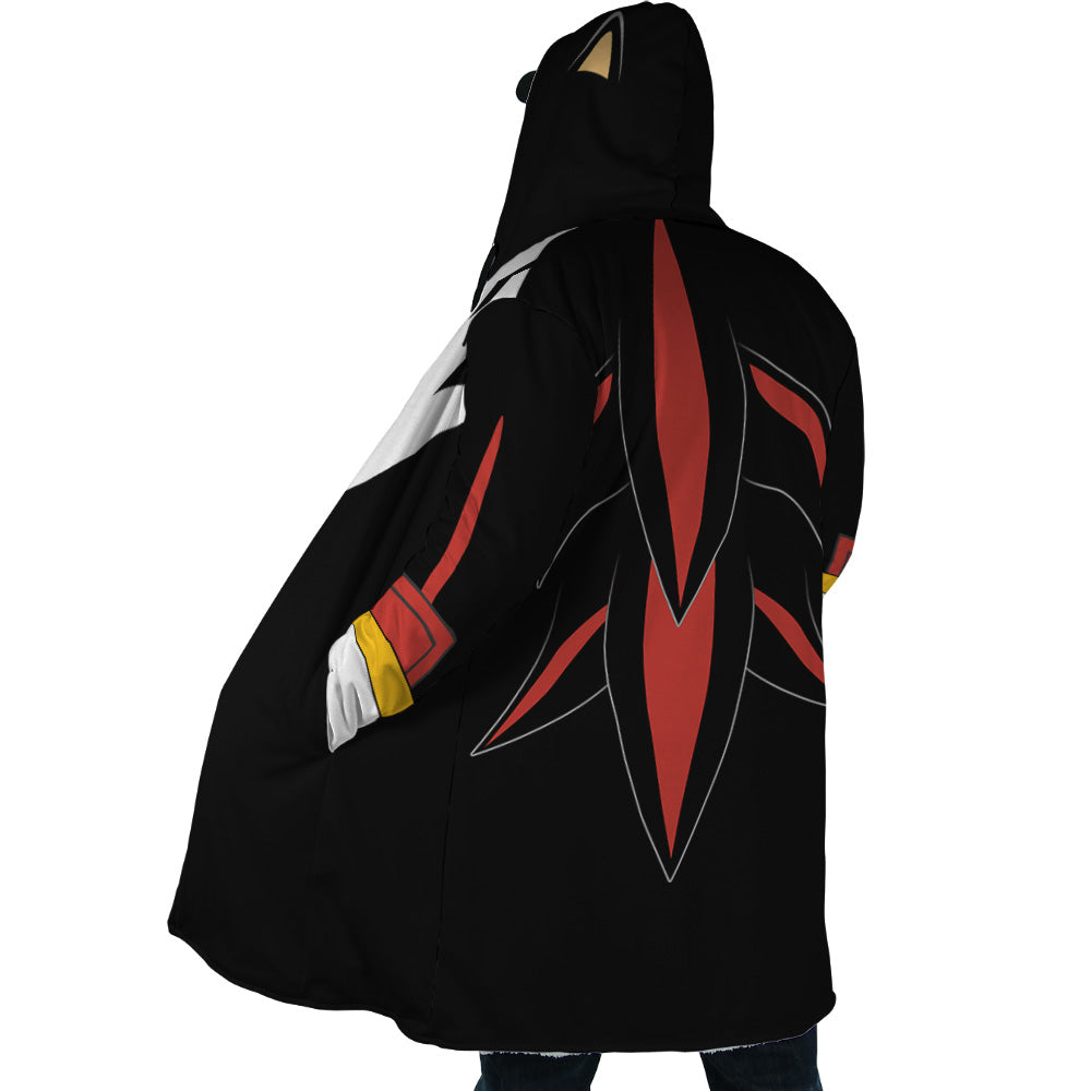 Shadow Sonic The Hedgehog Hooded Cloak Coat - 2XL