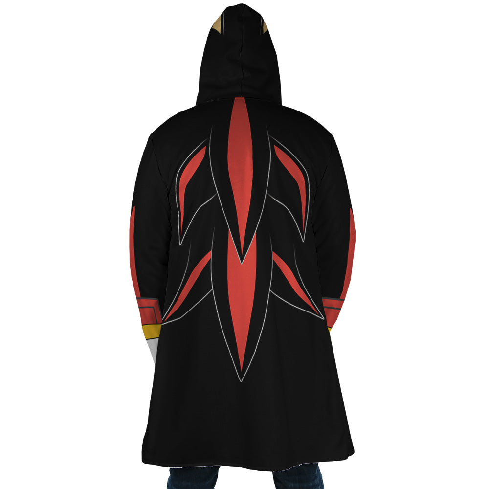 Shadow Sonic The Hedgehog Hooded Cloak Coat - L