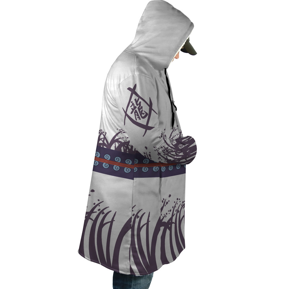 Shimotsuki Ryuma One Piece Hooded Cloak Coat - M