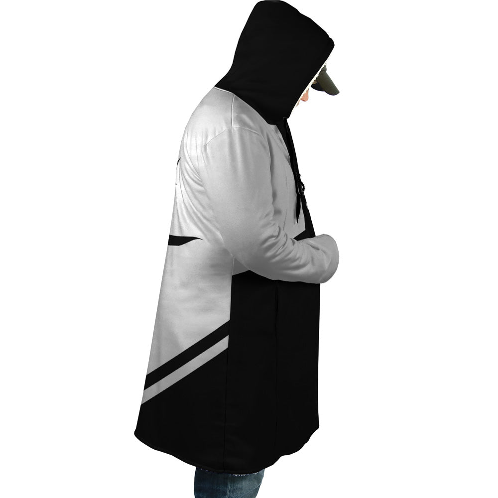 Shinazugawa Sanemi Wind Hashira Demon Slayer Hooded Cloak Coat - M