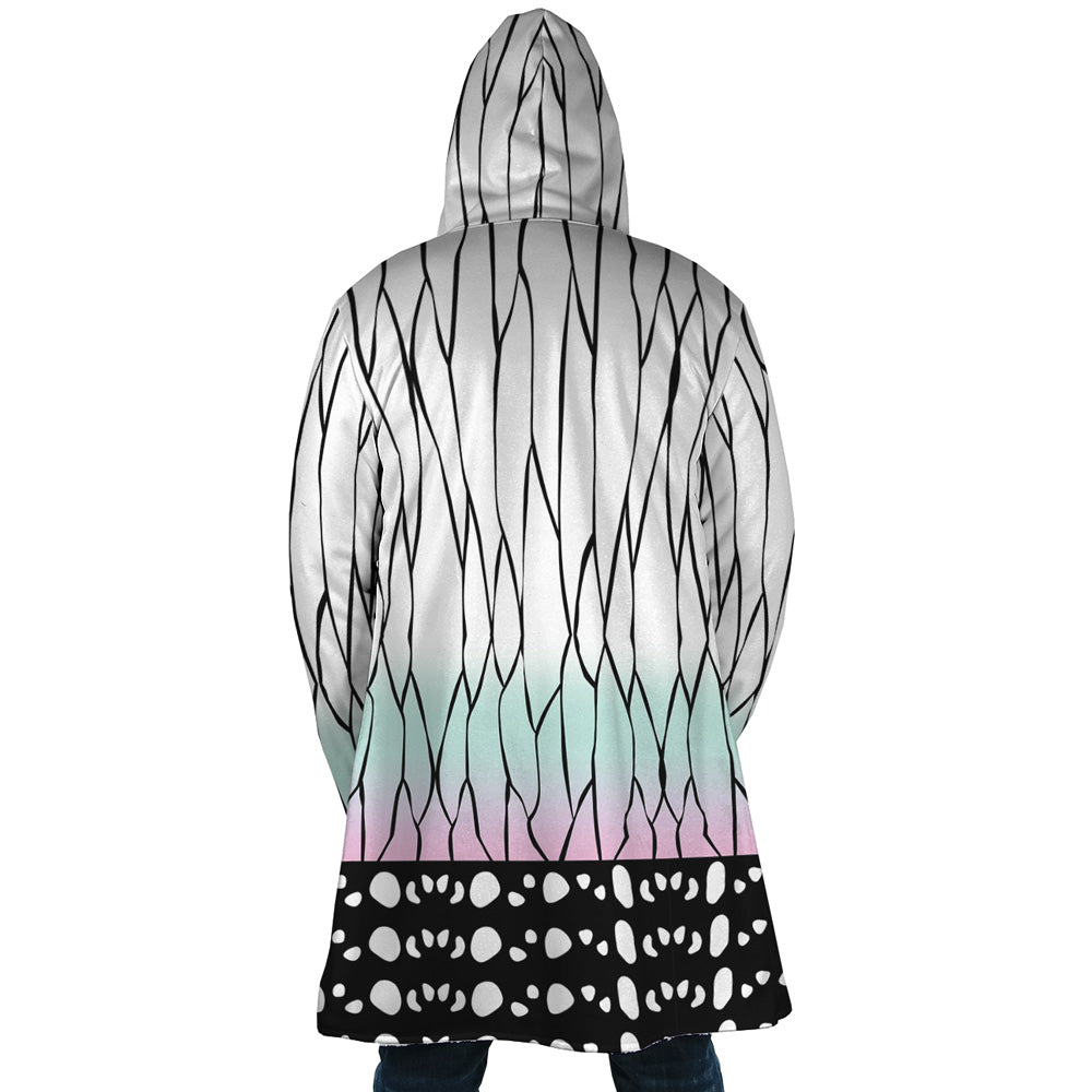 Shinobu Kocho Insect Hashira Demon Slayer Hooded Cloak Coat - M