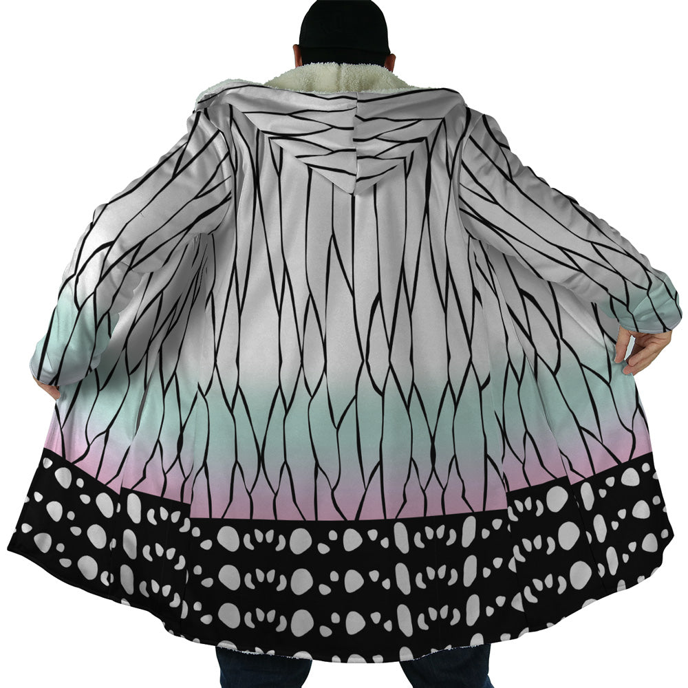 Shinobu Kocho Insect Hashira Demon Slayer Hooded Cloak Coat - 2XL