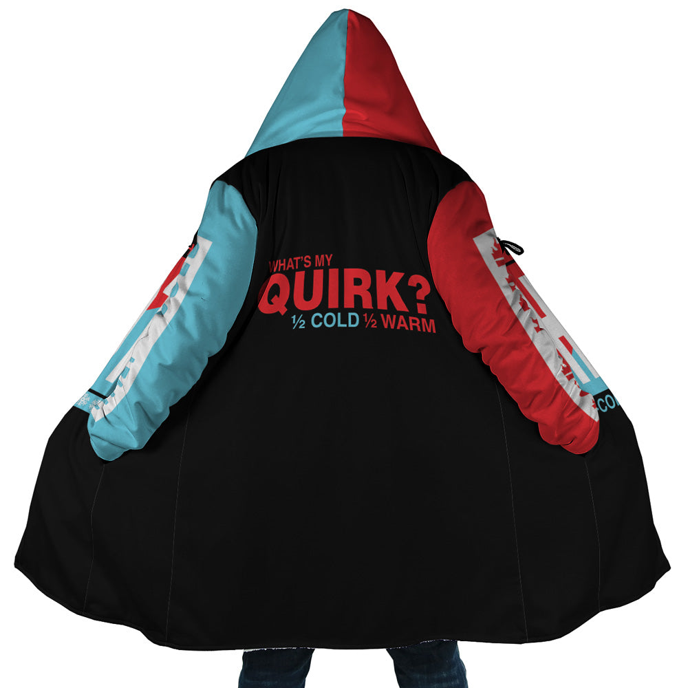 Shoto Hot & Cold My Hero Academia Hooded Cloak Coat - 5XL