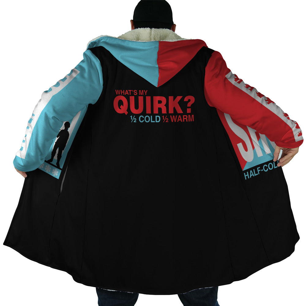 Shoto Hot & Cold My Hero Academia Hooded Cloak Coat - 2XL