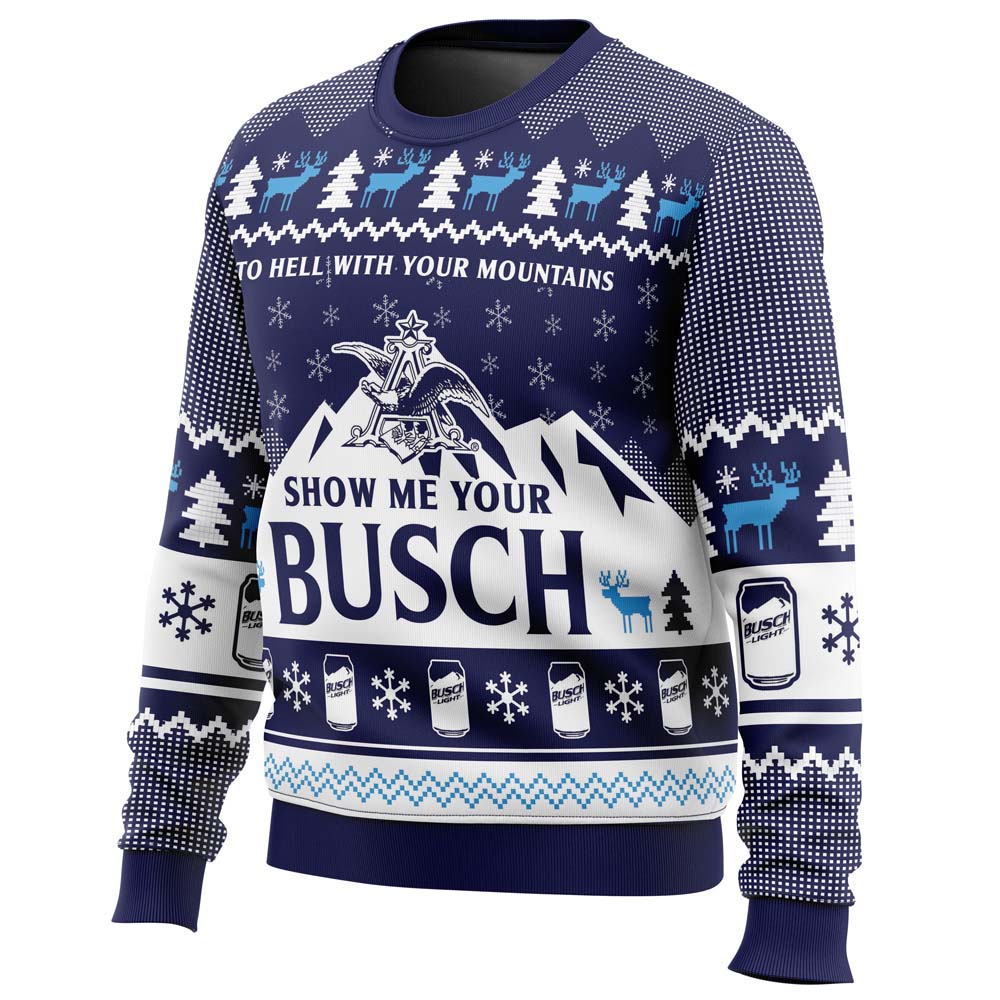 Show Me Your Busch Ugly Christmas Sweater - 3XL