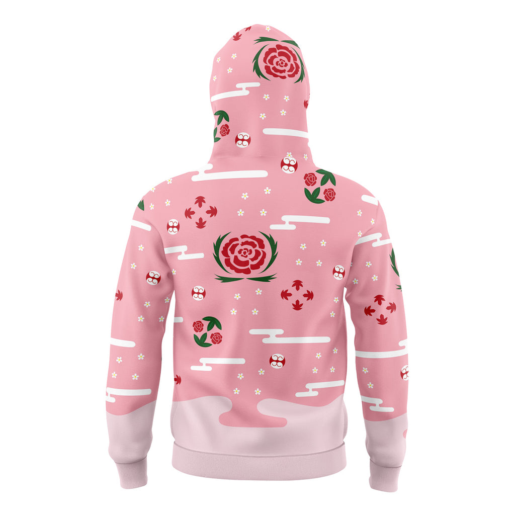 Shunsui Bleach Masked Hoodie - L