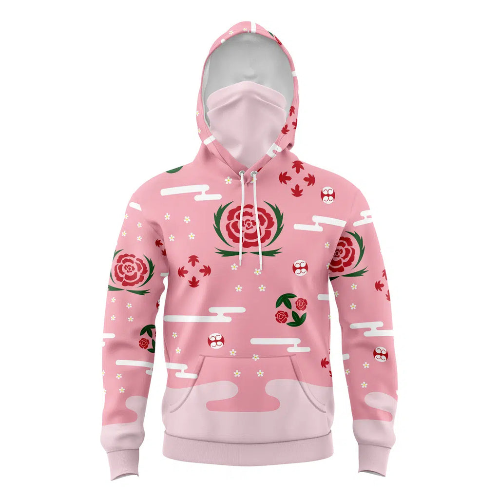 Shunsui Bleach Masked Hoodie - 6XL