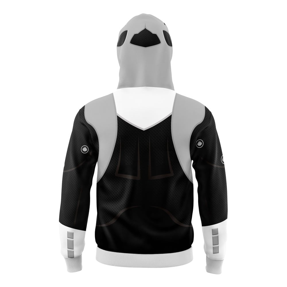 Silver Psycho Rangers Power Rangers Masked Hoodie - M
