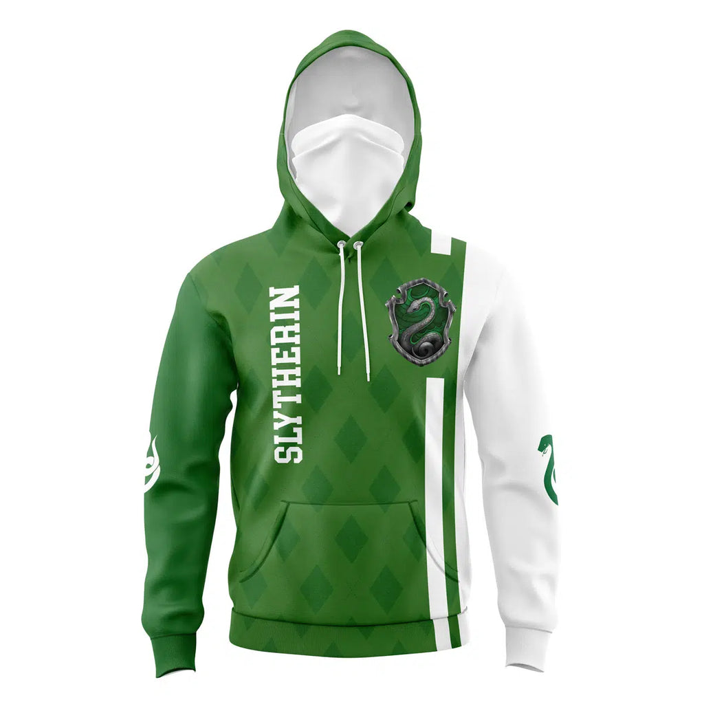 Slytherin Harry Potter Masked Hoodie - M