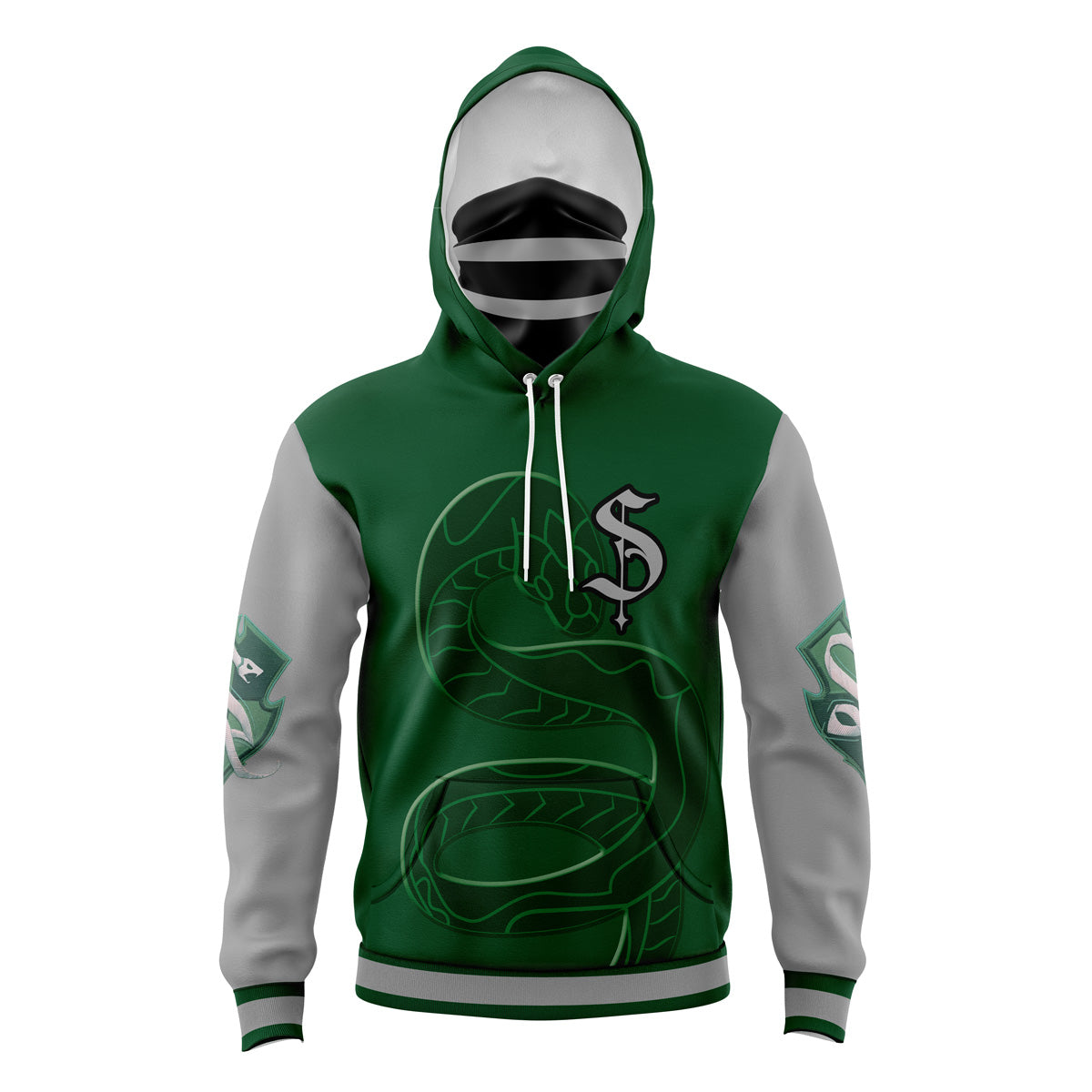 Slytherin Hogwarts Legacy Masked Hoodie - 6XL