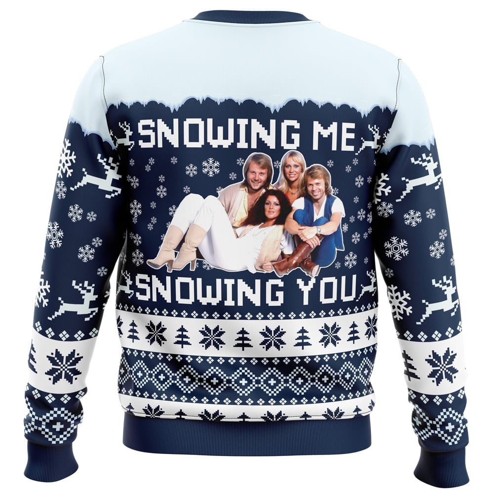 Snowing Me Snowing You ABBA Ugly Christmas Sweater - 5XL
