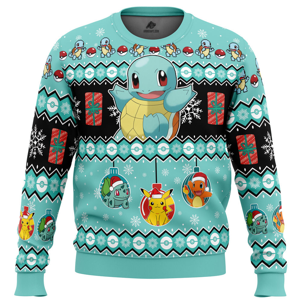 Squirtle I Choose You Pokemon Ugly Christmas Sweater - 6XL