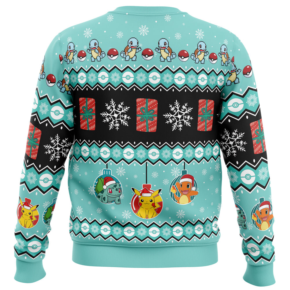 Squirtle I Choose You Pokemon Ugly Christmas Sweater - 5XL