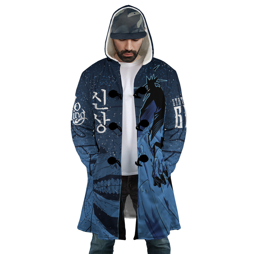 Statue of God Solo Leveling Hooded Cloak Coat - S
