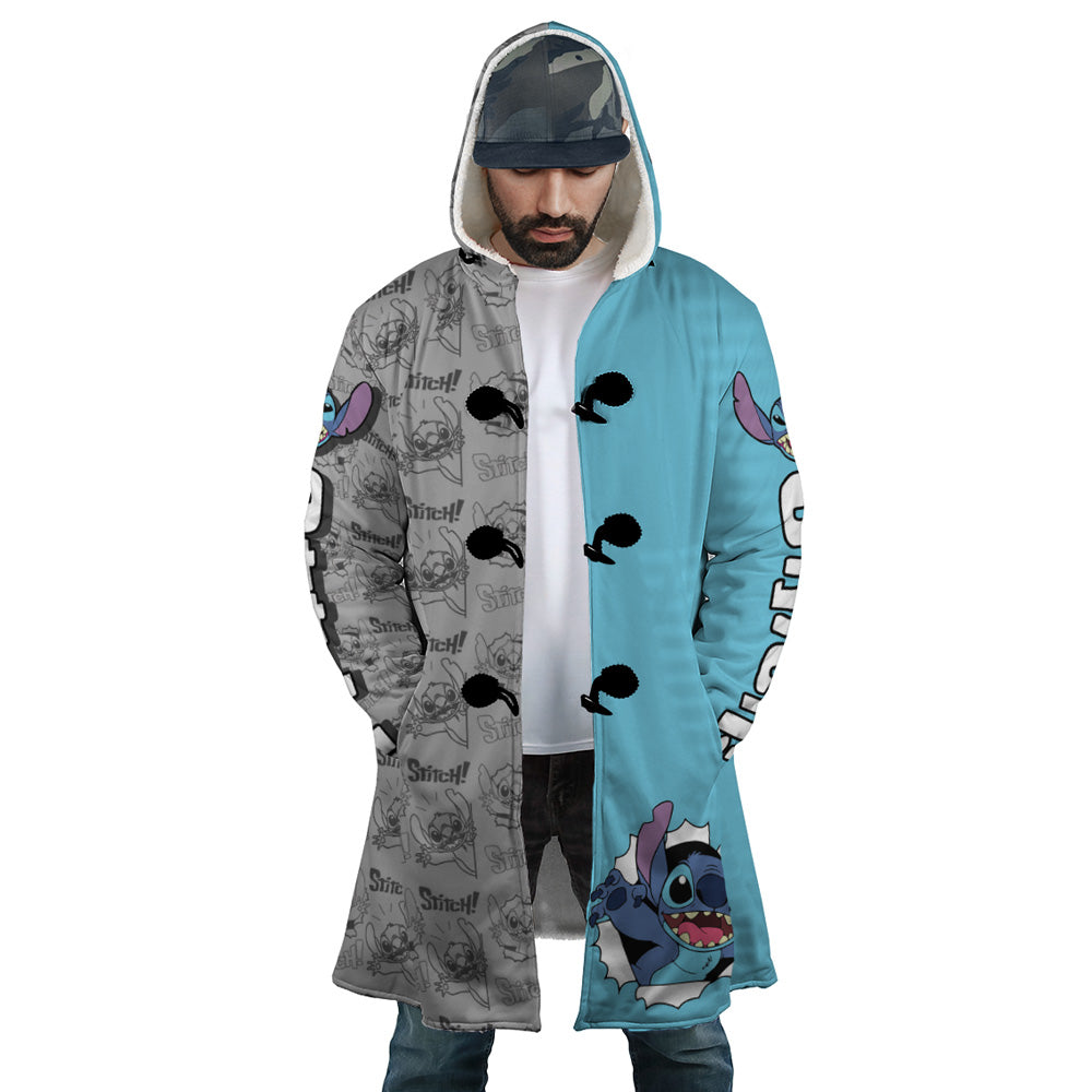 Stitch Warner Bros. Hooded Cloak Coat - S