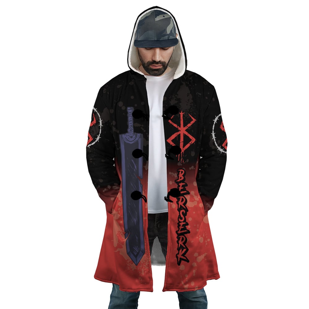 Struggler Berserk Hooded Cloak Coat - M