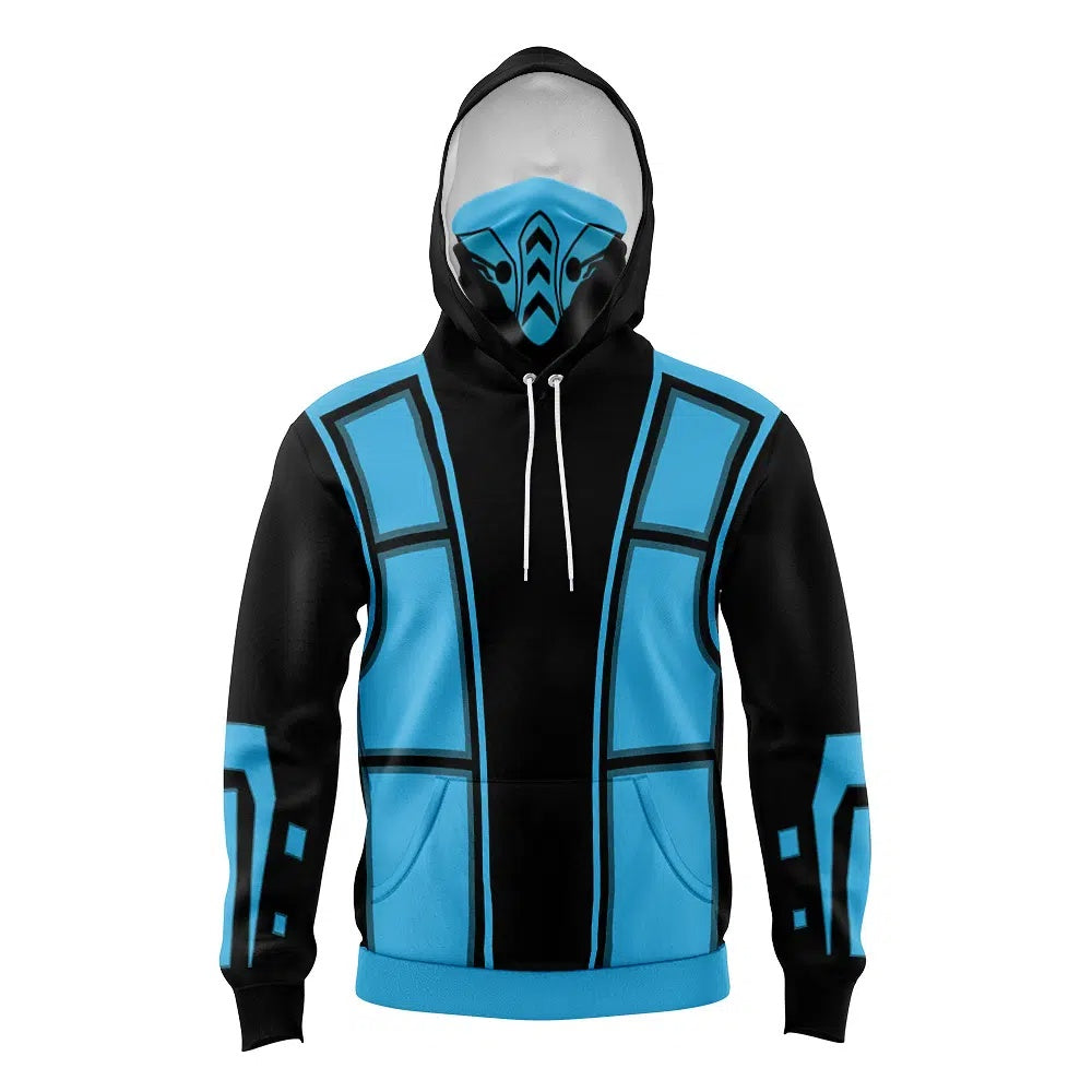 Sub Zero Mortal Kombat Masked Hoodie - 6XL