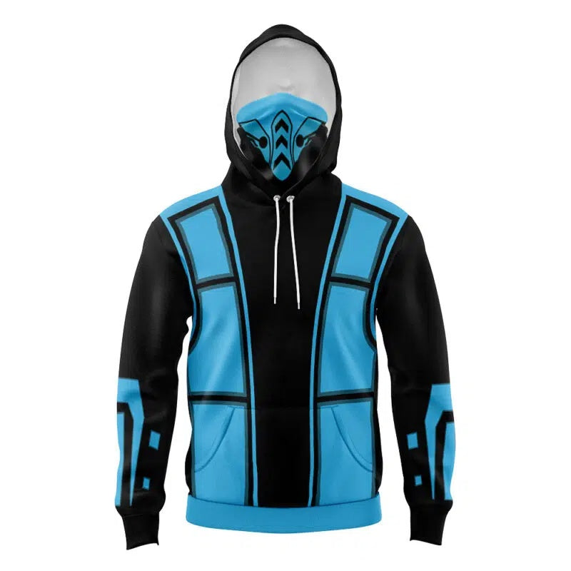 Sub Zero Mortal Kombat Masked Hoodie - L
