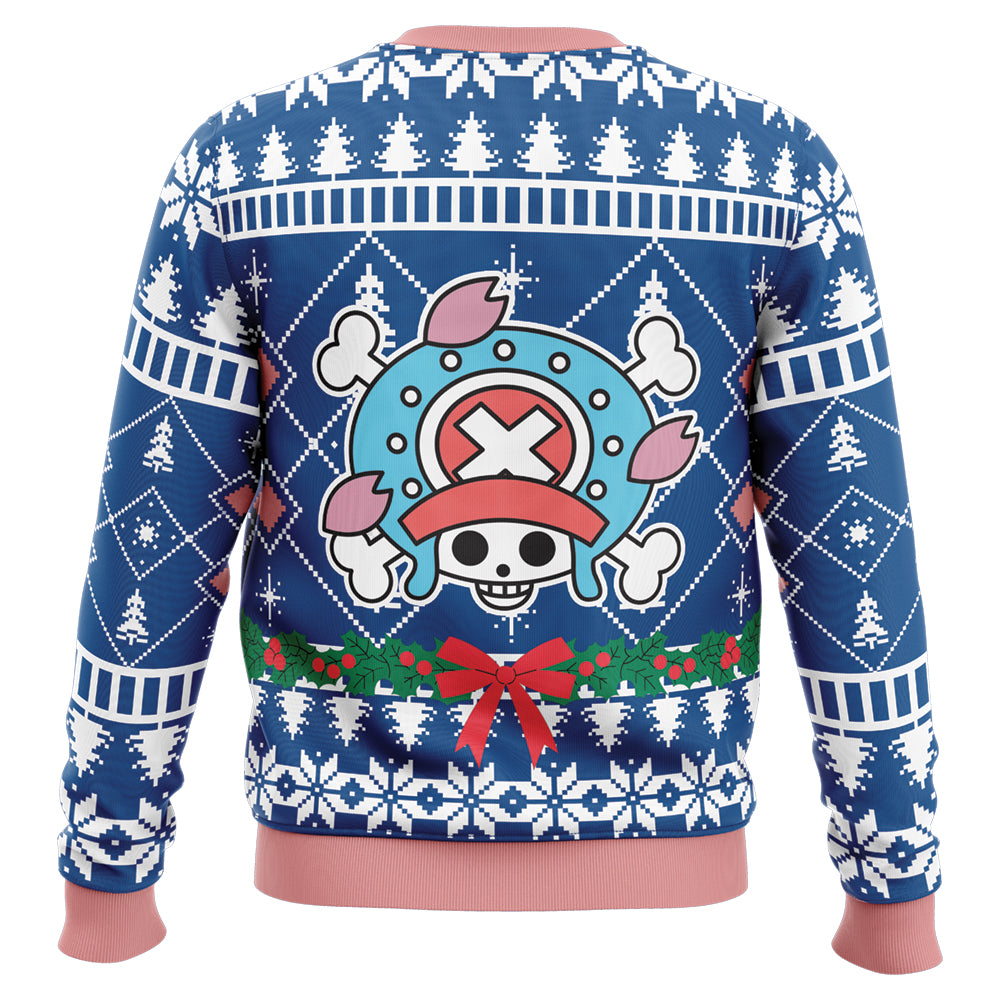 Surprised Tony Tony Chopper One Piece Pirates Ugly Christmas Sweater - 5XL