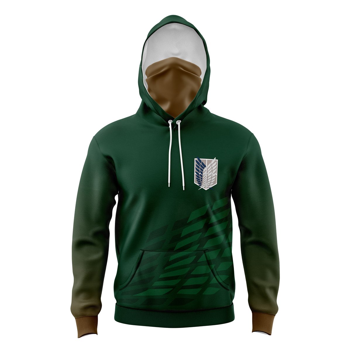 Survey Corps Attack on Titan Masked Hoodie - 6XL