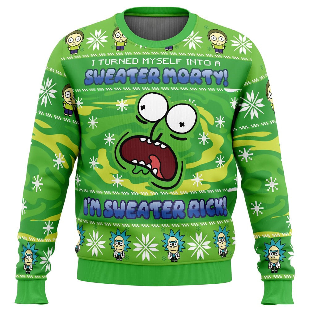 Sweater Rick Rick and Morty Ugly Christmas Sweater - 5XL
