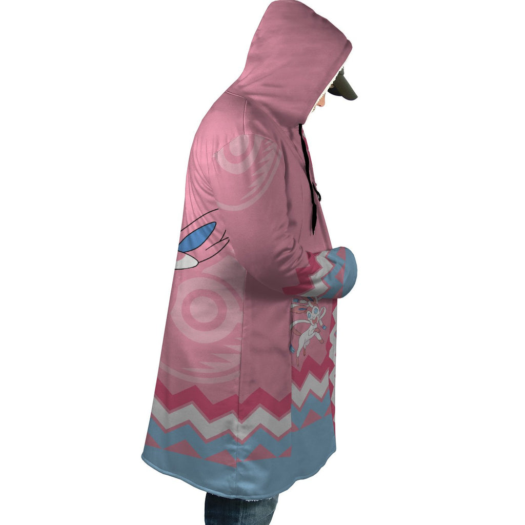 Sylveon V3 Pokemon Hooded Cloak Coats - M