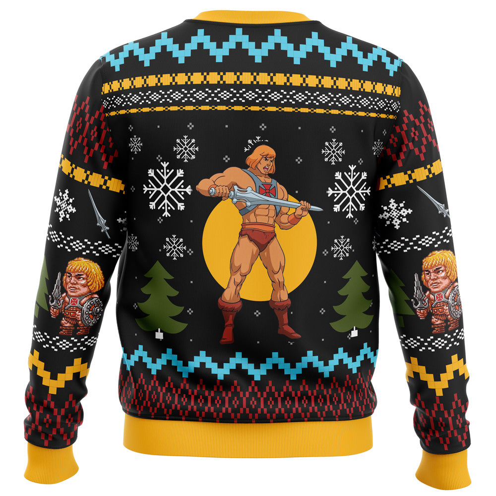 The Good Power of Christmas He-Man Ugly Christmas Sweater - 5XL