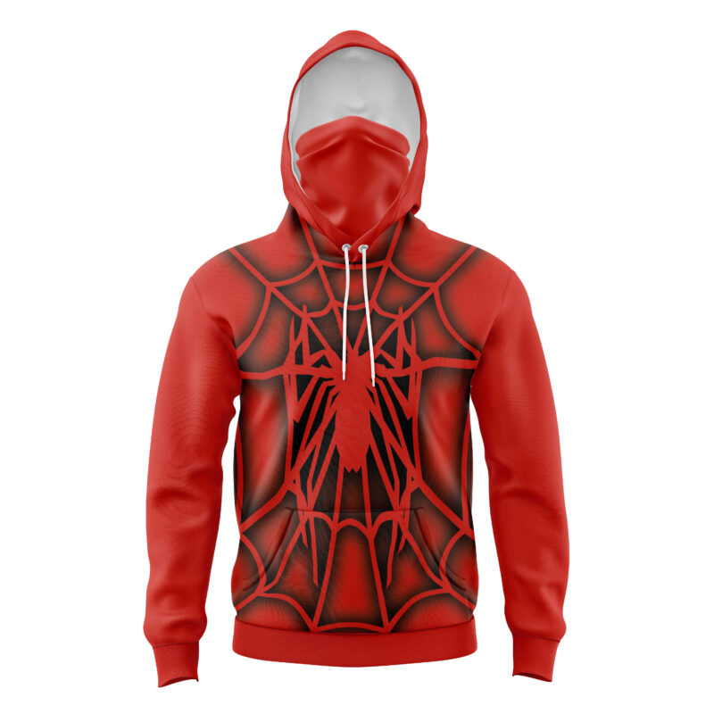Tobey Maguire Spiderman 2002 Marvel Comics Masked Hoodie - L