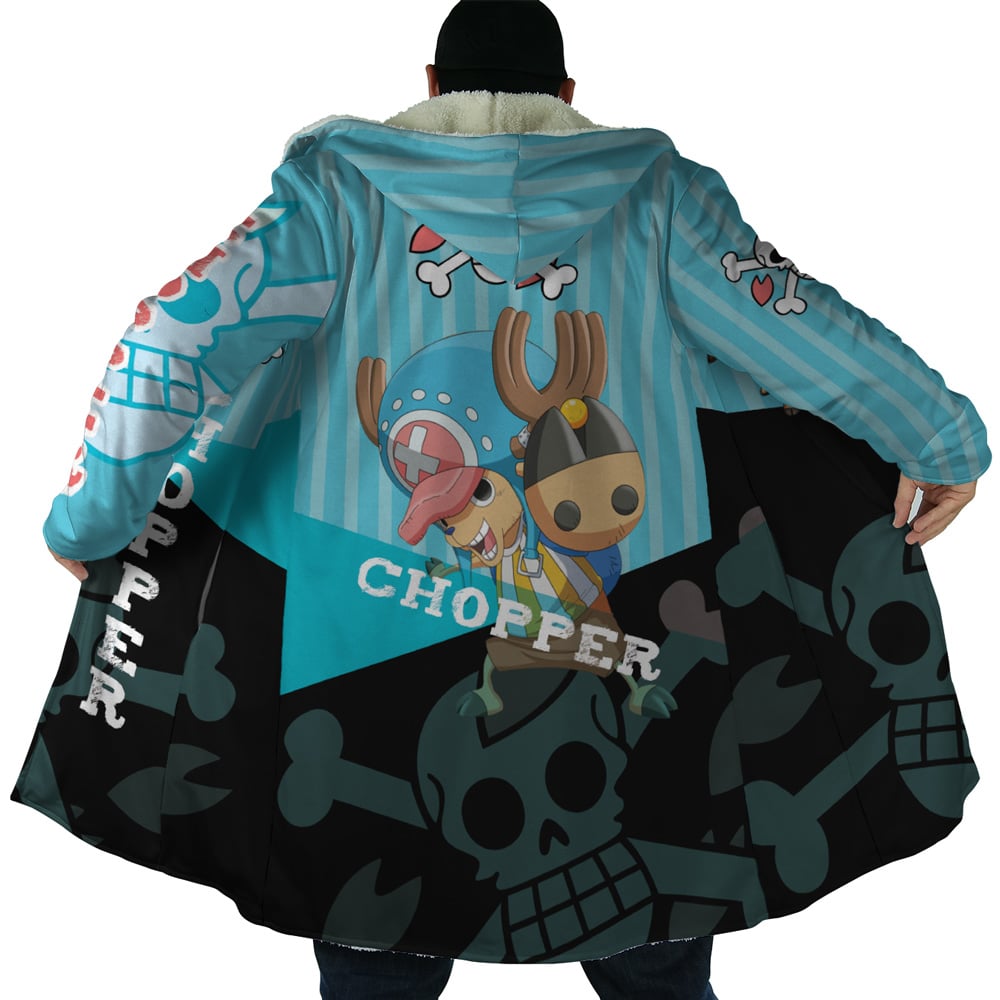 Tony Chopper One Piece Hooded Cloak Coat - 3XL