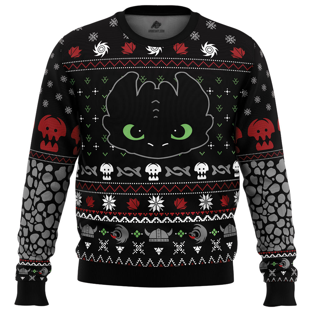 Toothless How To Train Your Dragon Ugly Christmas Sweater - 6XL