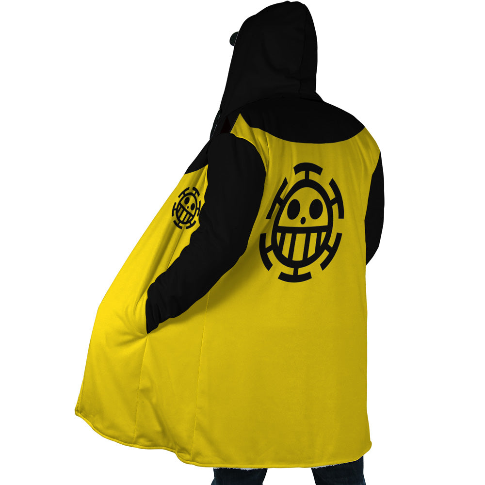 Trafalgar Law One Piece Hooded Cloak Coat - XL