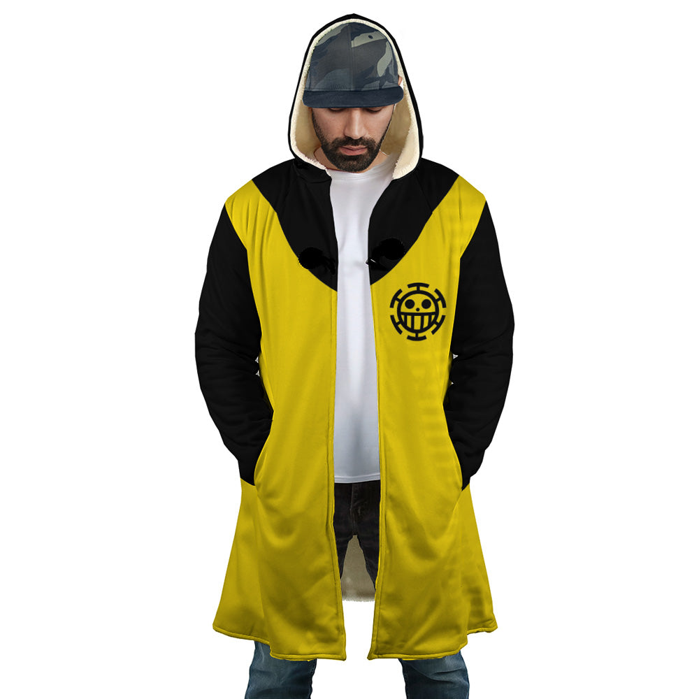 Trafalgar Law One Piece Hooded Cloak Coat - S
