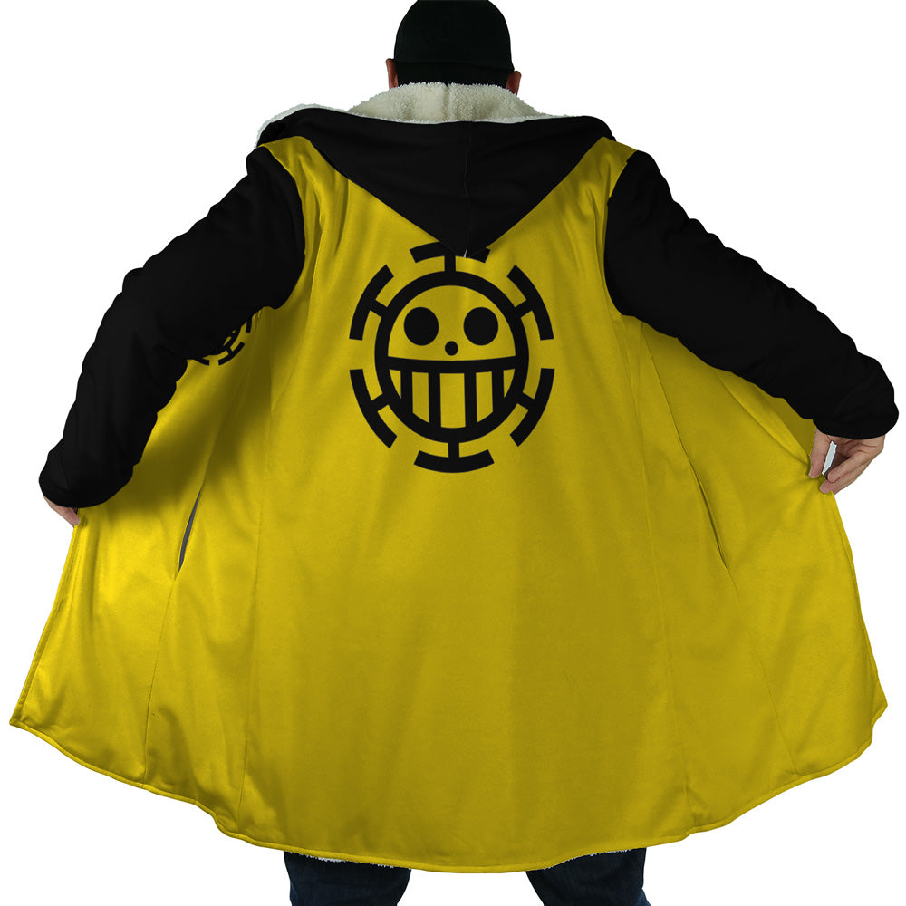 Trafalgar Law One Piece Hooded Cloak Coat - 2XL