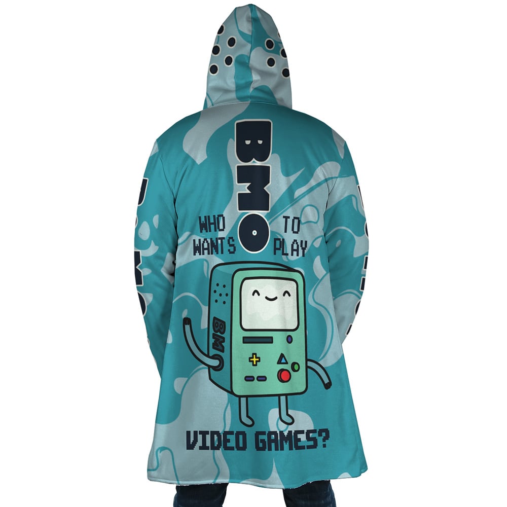 Trippy BMO Adventure Time Hooded Cloak Coat - 2XL