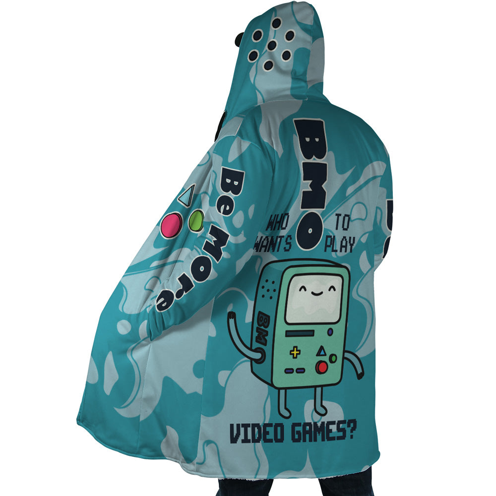 Trippy BMO Adventure Time Hooded Cloak Coat - XL