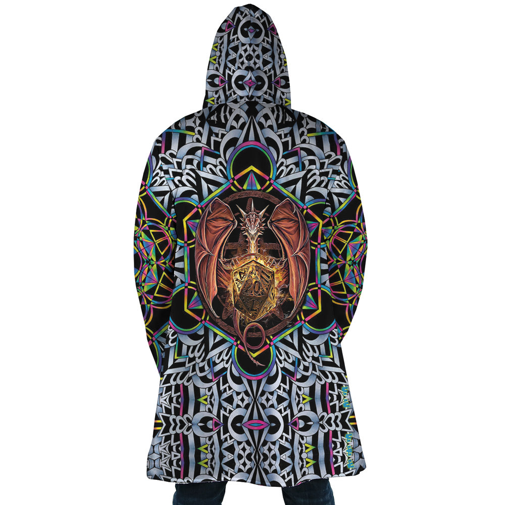 Trippy Dungeons & Dragons Hooded Cloak Coat - M