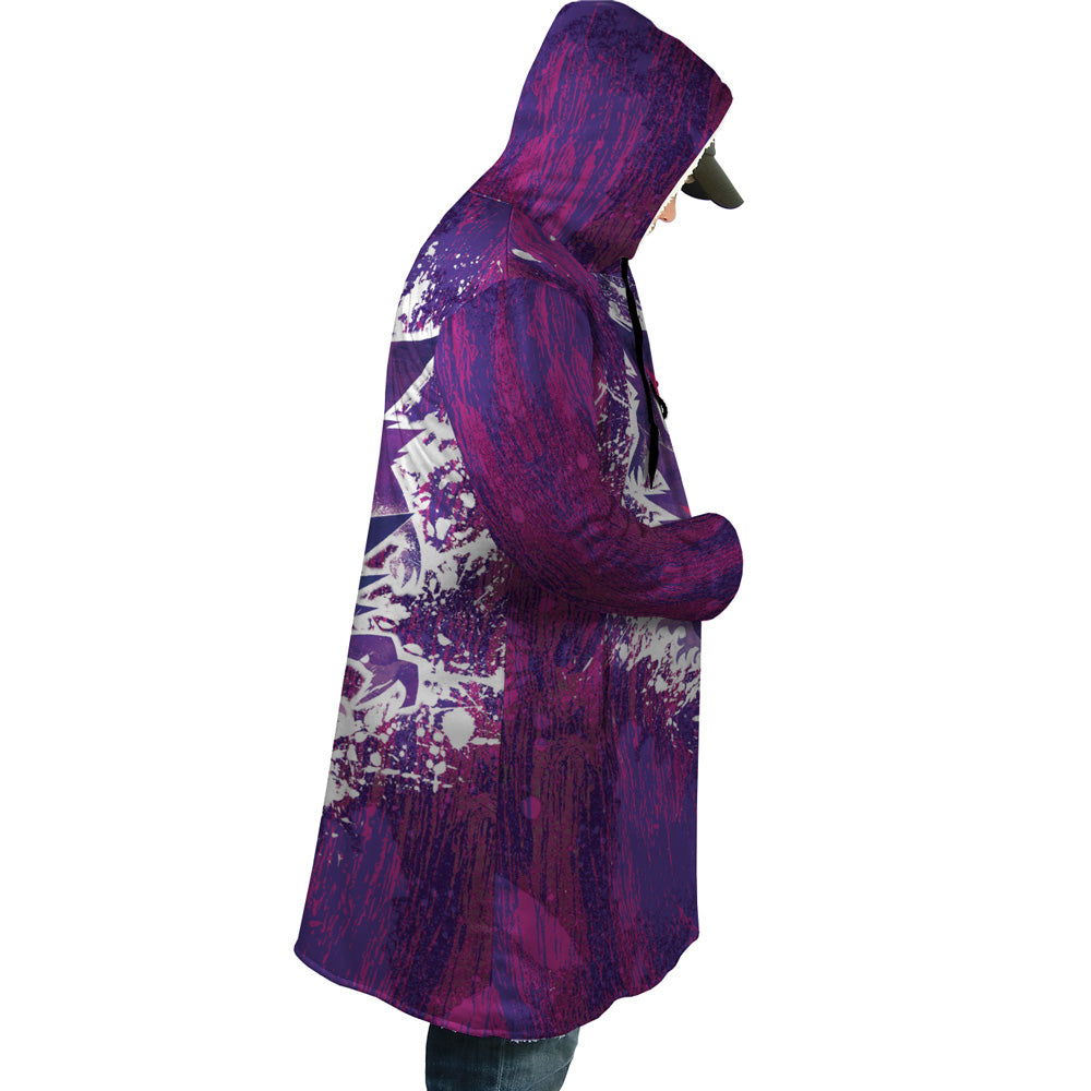 Trippy Ghostly Evolution Gastly Haunter Gengar Pokemon Hooded Cloak Coat - M