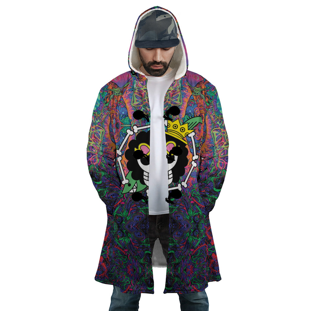 Trippy Hippie Trip Brook One Piece Hooded Cloak Coat - S