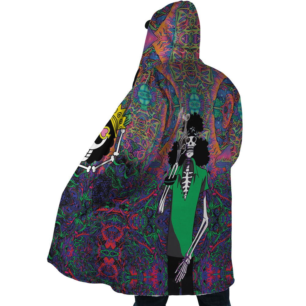 Trippy Hippie Trip Brook One Piece Hooded Cloak Coat - L