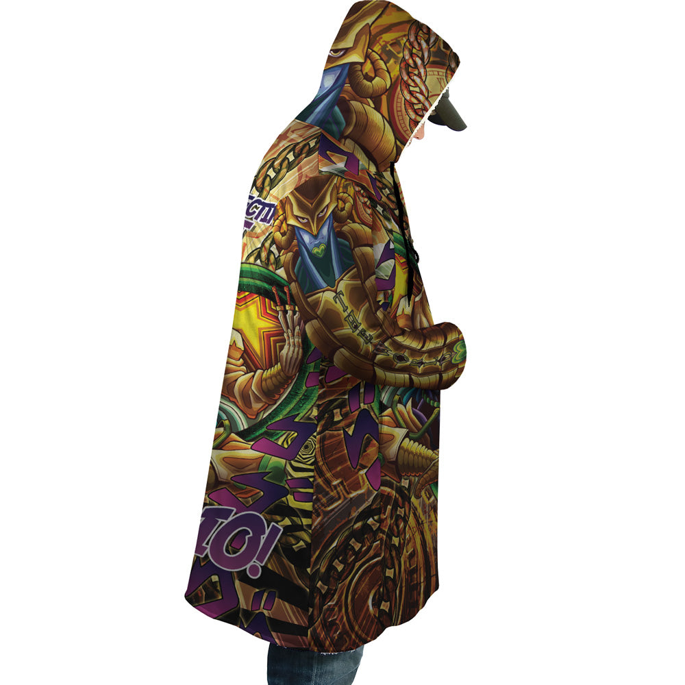 Trippy Medidating Dio It Was Me JoJo’s Bizarre Adventure Hooded Cloak Coat - 2XL