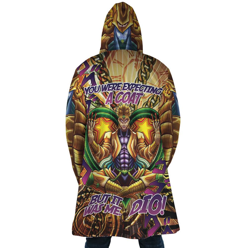 Trippy Medidating Dio It Was Me JoJo’s Bizarre Adventure Hooded Cloak Coat - L