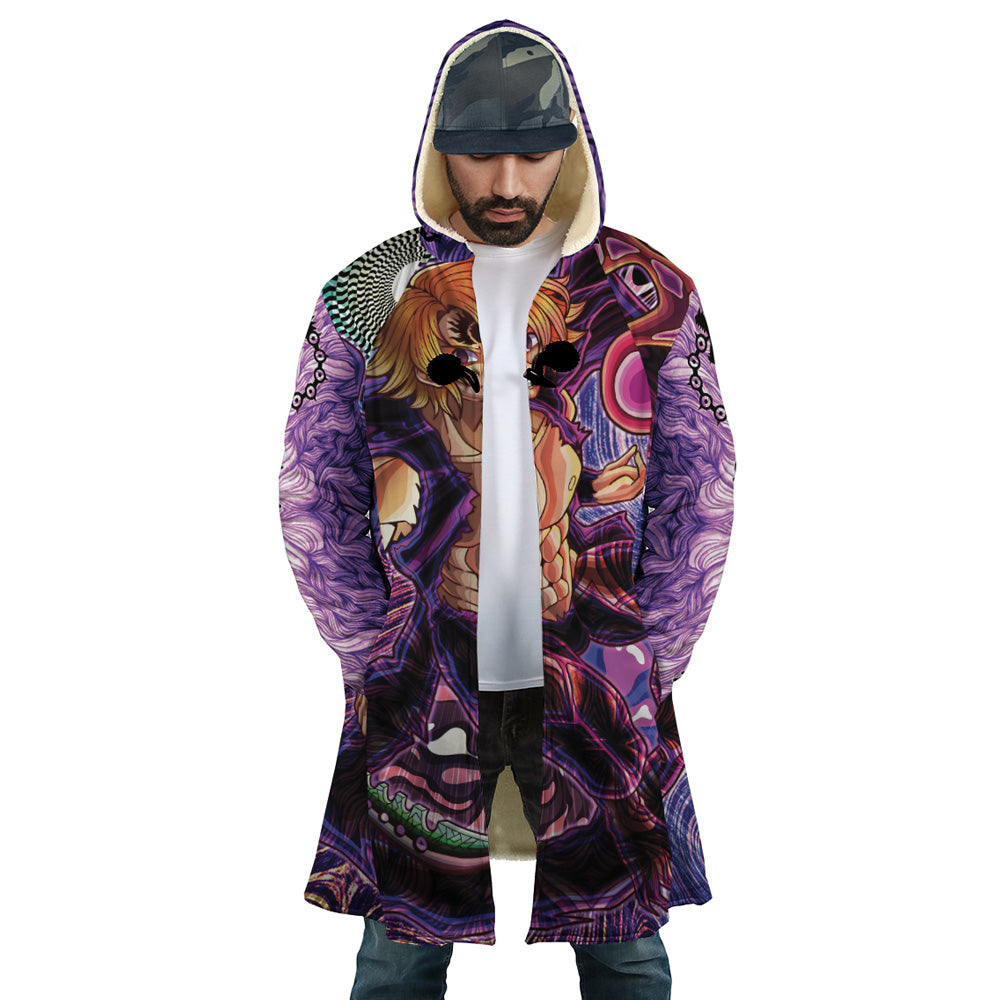 Trippy Meliodas Assault Mode Seven Deadly Sins Hooded Cloak Coat - XL