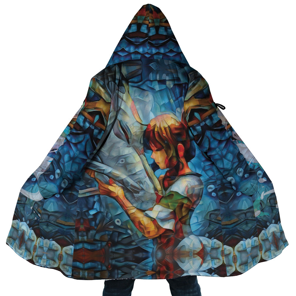 Trippy Spirited Away Studio Ghibli Hooded Cloak Coat - 5XL